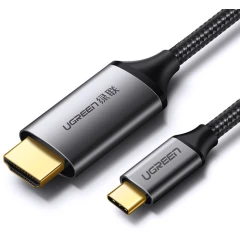 Кабель USB Type-C - HDMI, 1м, UGREEN MM142