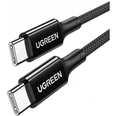 Кабель USB Type-C - USB Type-C, 0.5м, UGREEN US557 Black