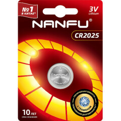 Батарейка Nanfu (CR2025, 1 шт)