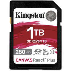 Карта памяти 1Tb SD Kingston Canvas React Plus (SDR2V6/1TB)
