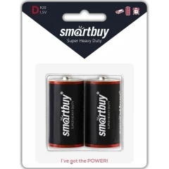 Батарейка SmartBuy R20/2B (2 шт)