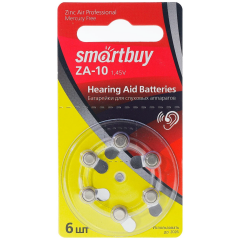 Батарейка SmartBuy A10-6B (ZA10, 6 шт)