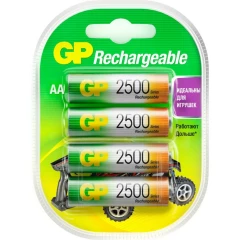 Аккумулятор GP (AA, NiMH, 2500mAh, 4 шт)