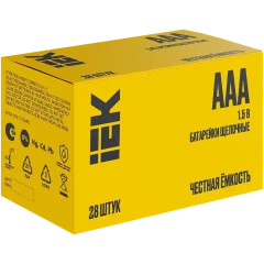 Батарейка IEK ABT-LR03-OP-B28 (AAA, 28 шт.)