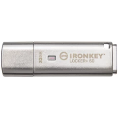 USB Flash накопитель 32Gb Kingston IronKey Locker+ 50 (IKLP50/32GB)