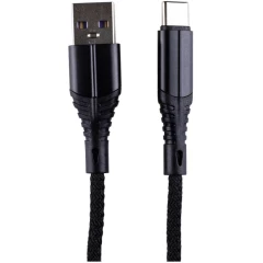 Кабель USB - USB Type-C, 2м, Zibelino ZDNC-TYPEC-2M-BLK