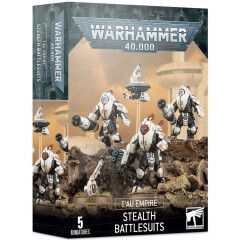 Миниатюры Games Workshop WH40K: T'au Empire Stealth Battlesuits (2022)