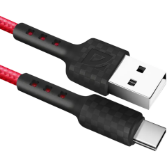 Кабель USB - USB Type-C, 1м, Defender F181 Red