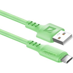 Кабель USB - USB Type-C, 1м, Defender F207 Green