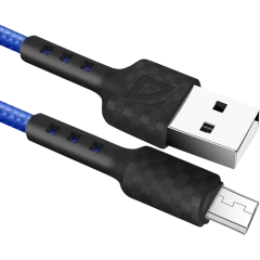 Кабель USB A (M) - microUSB B (M), 1м, Defender F181 Blue