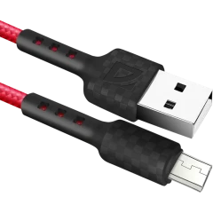 Кабель USB A (M) - microUSB B (M), 1м, Defender F181 Red