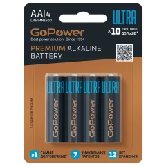 Батарейка GoPower ULTRA (AA, 4 шт)