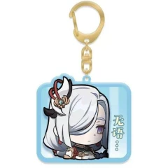 Брелок miHoYo Genshin Impact Chibi Expressions Character Acrylic Keychain Shenhe