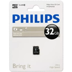 Карта памяти 32Gb MicroSD Philips (FM32MD45B/97)