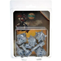 Набор кубиков Tabletop Tycoon PolyHero: Cleric 8 Dice Set Spirited Steel