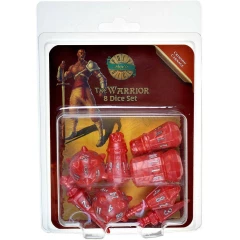 Набор кубиков Tabletop Tycoon PolyHero: Warrior 8 Dice Set Crimson Carnage