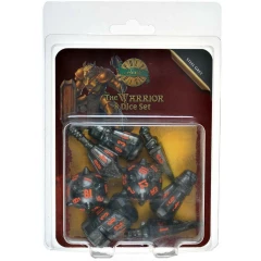 Набор кубиков Tabletop Tycoon PolyHero: Warrior 8 Dice Set Steel Grey