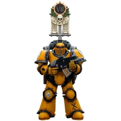 Фигурка JOYTOY Warhammer 30K Imperial Fists Legion MkIII Tactical Squad Legionary with Legion Vexilla