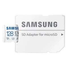 Карта памяти 128Gb MicroSD Samsung EVO Plus + SD адаптер (MB-MC128SA)