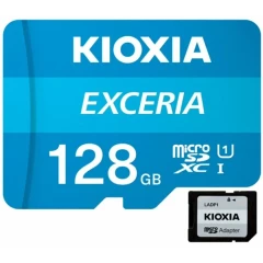 Карта памяти 128Gb MicroSD Kioxia Exceria + SD адаптер (LMEX1L128GG2)