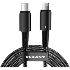 Кабель USB Type-C - Lightning, 1м, Rexant 18-7069