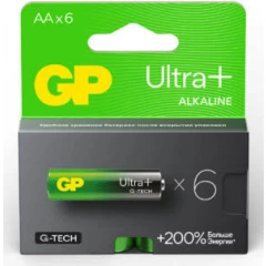 Батарейка GP 15A Ultra Plus Alkaline (AA, 6 шт.) (15AUPA21-2CRB6)