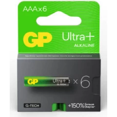 Батарейка GP 24A Ultra Plus Alkaline (AAA, 6 шт.) (24AUPA21-2CRB6)