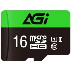 Карта памяти 16Gb MicroSD AGI TF138 + SD адаптер