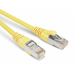 Патч-корд Hyperline PC-LPM-STP-RJ45-RJ45-C6-0.5M-LSZH-YL, 0.5м