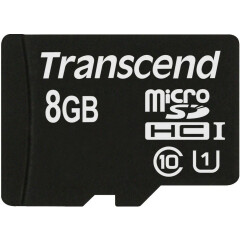 Карта памяти 8Gb MicroSD Transcend (TS8GUSDCU1)