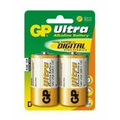 Батарейка GP 13AU Ultra Alkaline (D, 2 шт)