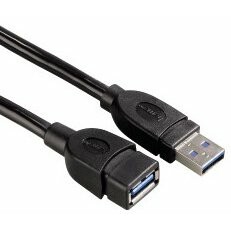 Кабель удлинительный USB 3.0 A (M) - A (F), 0.5м, HAMA H-54504