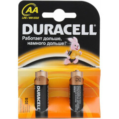 Батарейка Duracell Basic (AA, Alkaline, 2 шт)