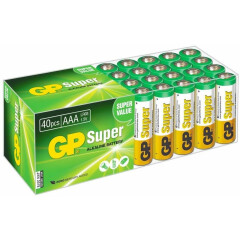 Батарейка GP 24A Super Alkaline (AAA, 40 шт)