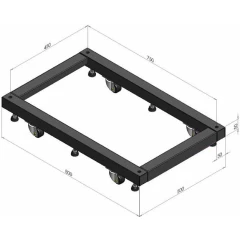 Основание для стоек Hyperline ORV-BSM-600