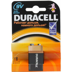 Батарейка Duracell Basic (9V, Alkaline, 1 шт)