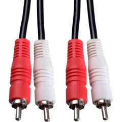 Кабель 2xRCA (M) - 2xRCA (M), 1.5м, Perfeo R3002