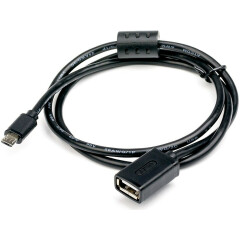 Кабель USB 2.0 A (F) - microUSB B (M), 0.8м, ATCOM AT6028