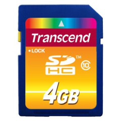 Карта памяти 4Gb SD Transcend (TS4GSDHC10)