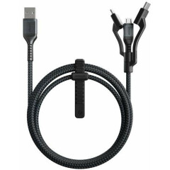 Кабель USB - microUSB/USB Type-C/Lightning, 1.5м, Nomad NM01012B00