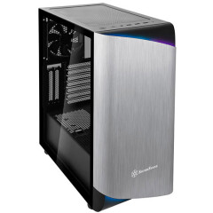 Корпус Silverstone Seta A1 Silver/Black