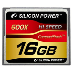 Карта памяти 16Gb Compact Flash Silicon Power 600x (SP016GBCFC600V10)