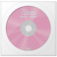 Диск DVD+RW Mirex 4.7Gb 4x Paper Cover (1шт)