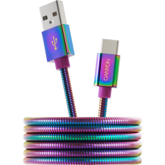 Кабель USB - USB Type-C, 1.2м, Canyon CNS-USBC7RW