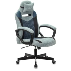 Игровое кресло Бюрократ Viking 6 Knight BL Fabric синий