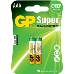 Батарейка GP 24A Super Alkaline (AAA, 2 шт)