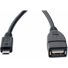 Кабель USB A (F) - microUSB (M), 1м, Perfeo U4204