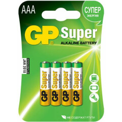 Батарейка GP 24A Super Alkaline (AAA, 4 шт)