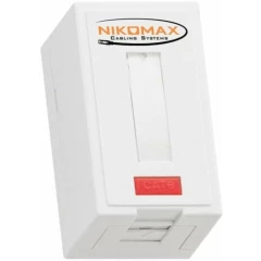 Корпус настенной розетки NIKOMAX NMC-MB1P-DR-GY