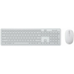 Клавиатура + мышь Microsoft Atom Bluetooth Desktop For Business Ice White (QHG-00041)